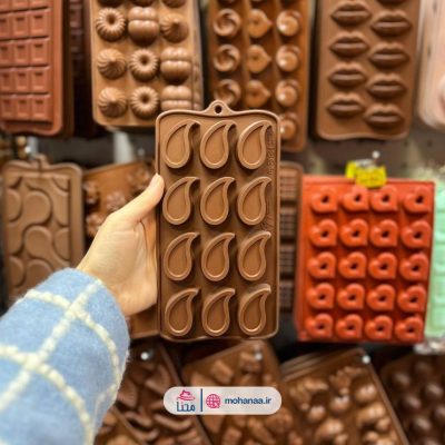 قالب سیلیکونی شکلاتی طرح ترمه